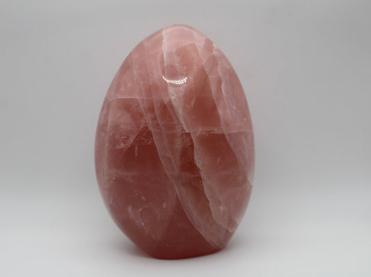 Polished rose quartz free form.
