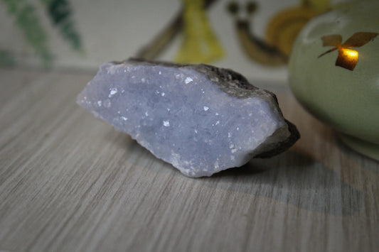 Raw blue lace agate crystal