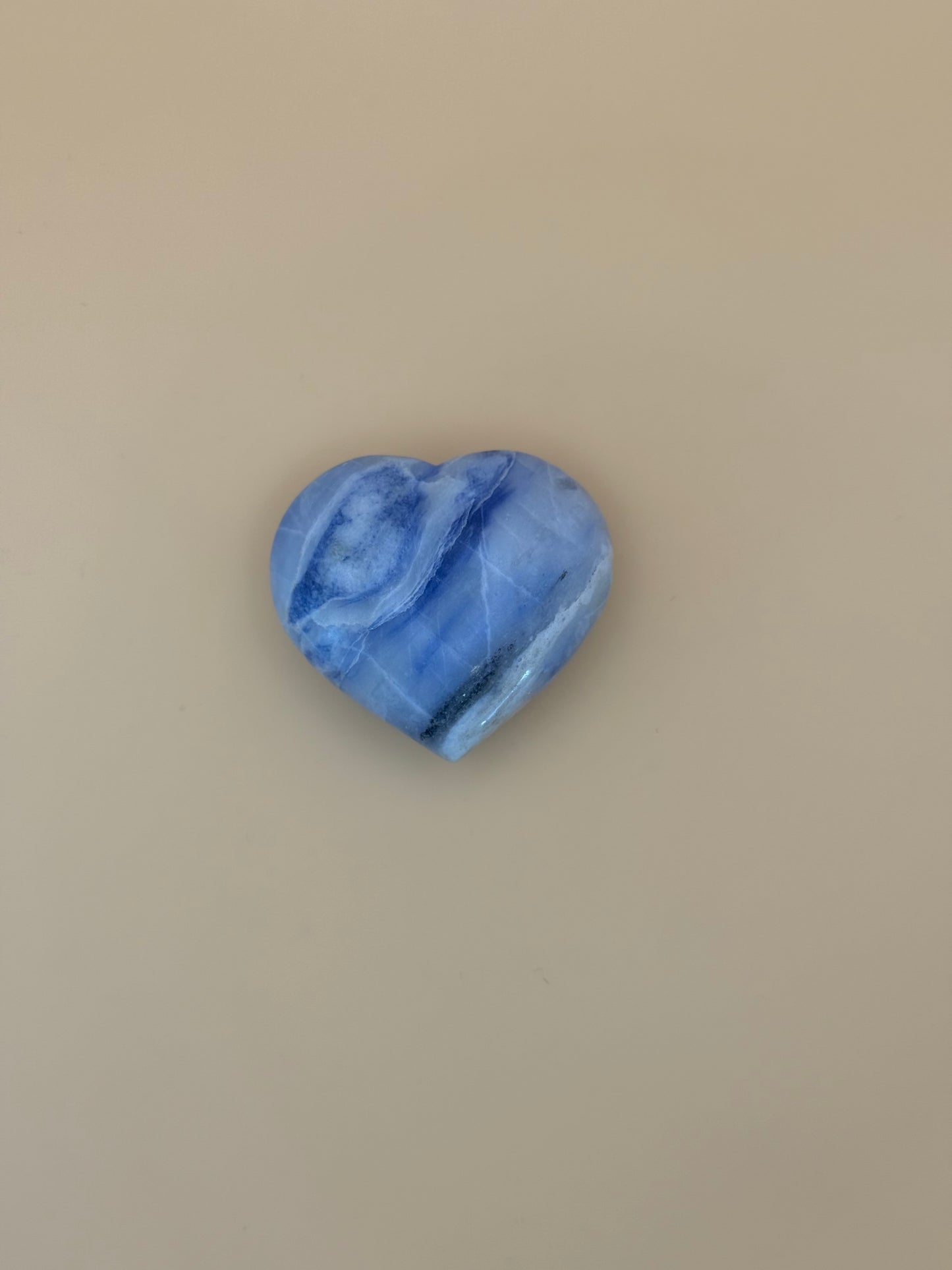 Afghanite heart-shaped stone. Approximately 2inches by 1 7/8inches big