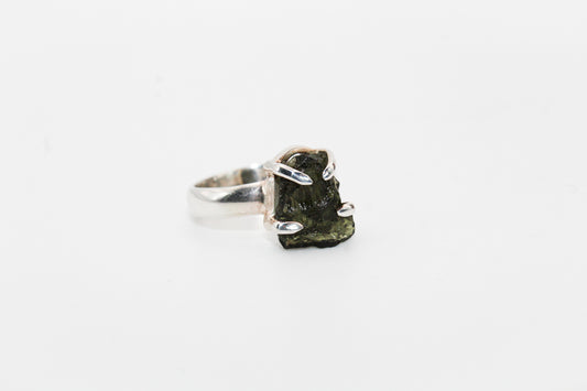 Moldavite Ring