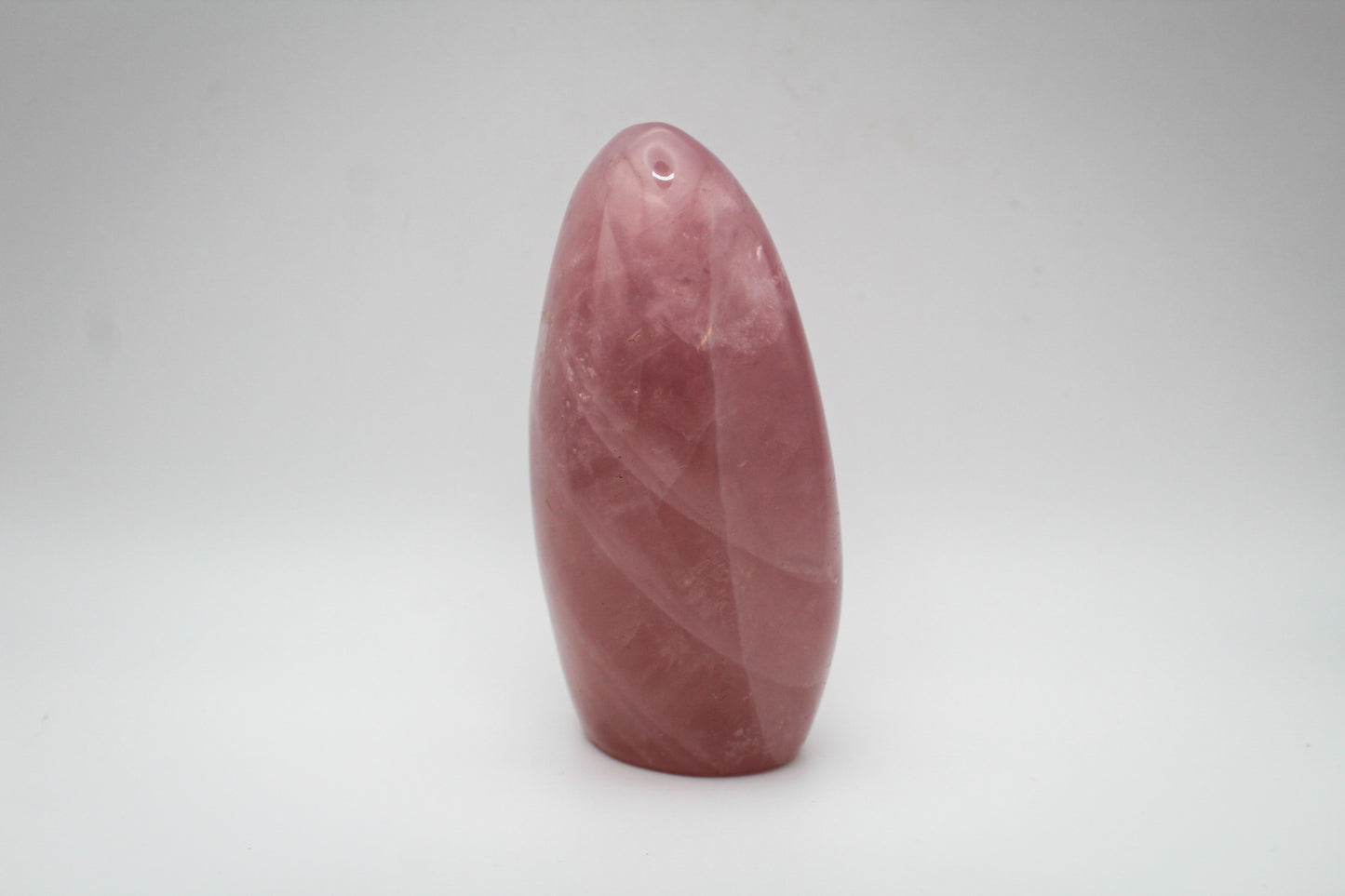 Polished rose quartz free form.