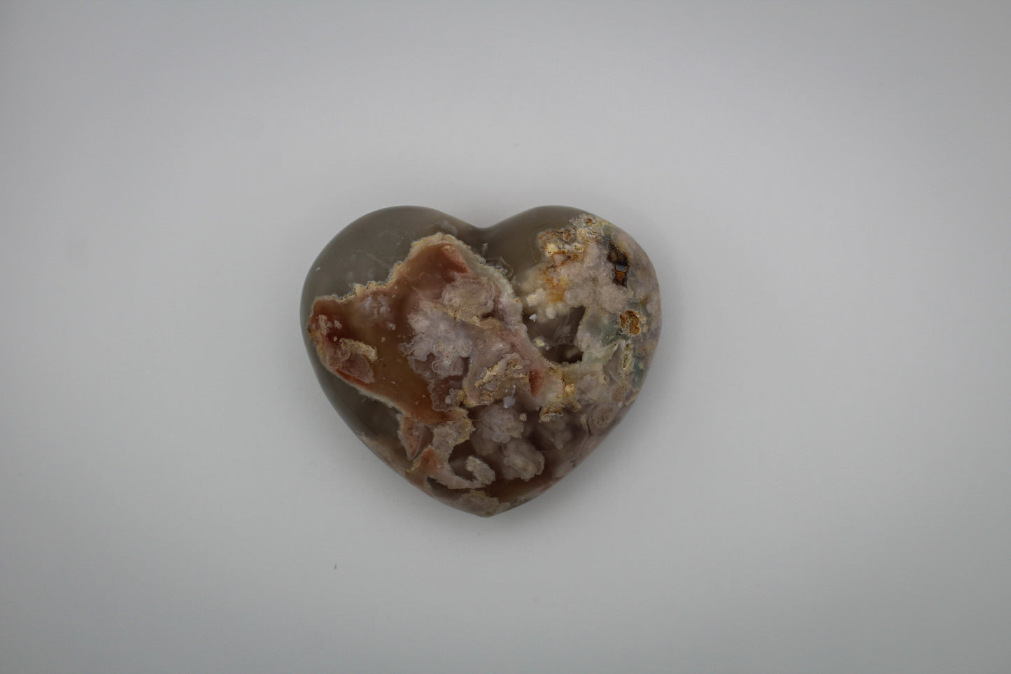 Flower Agate Heart 3