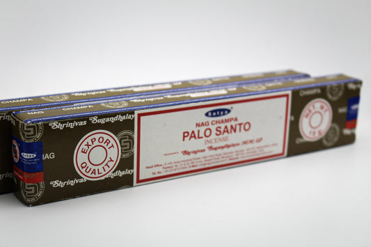 A package of Palo Santo incense sticks.