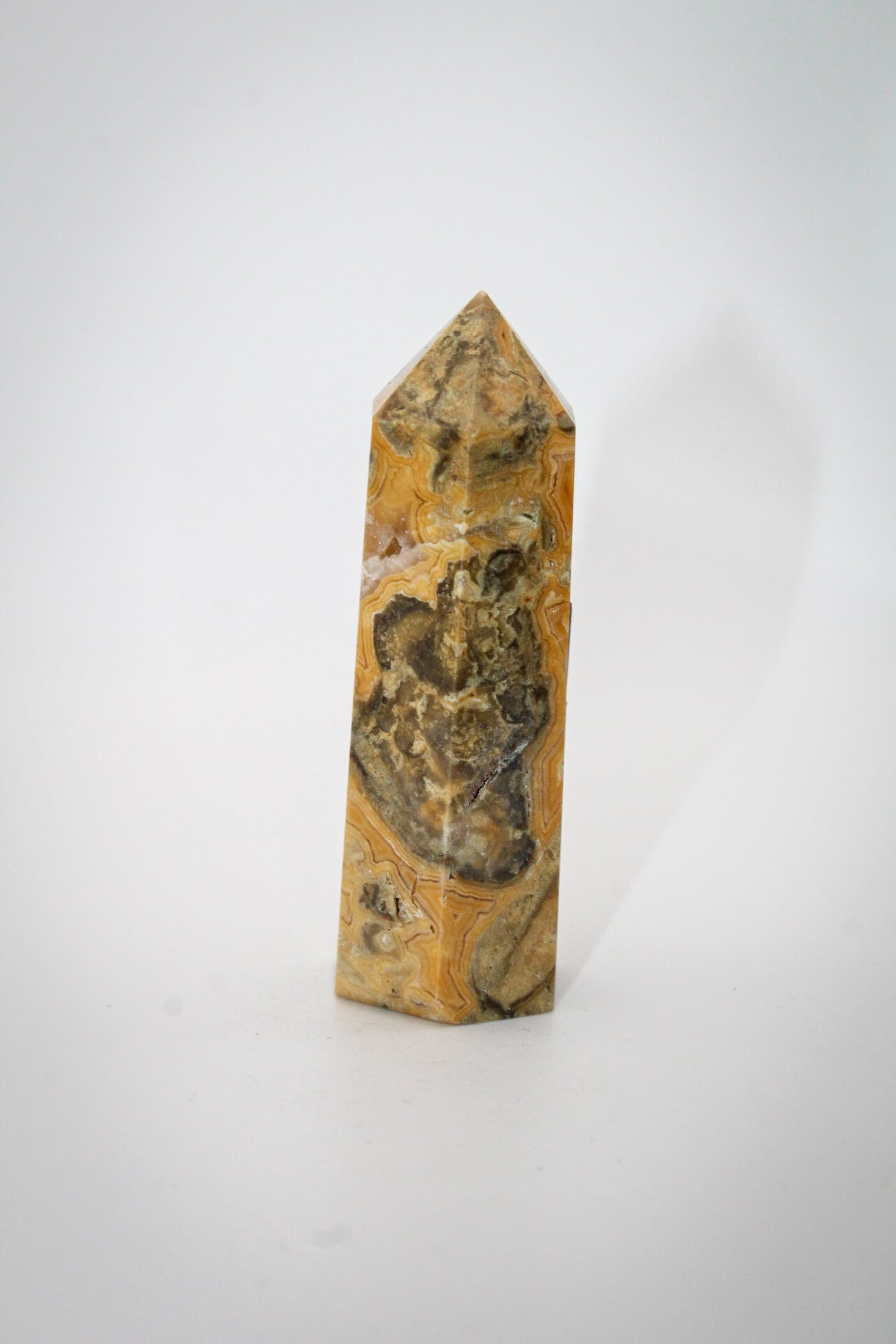 Yellow Crazy Lace Agate Tower 5