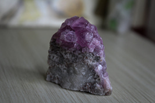 A raw cobalt calcite specimen