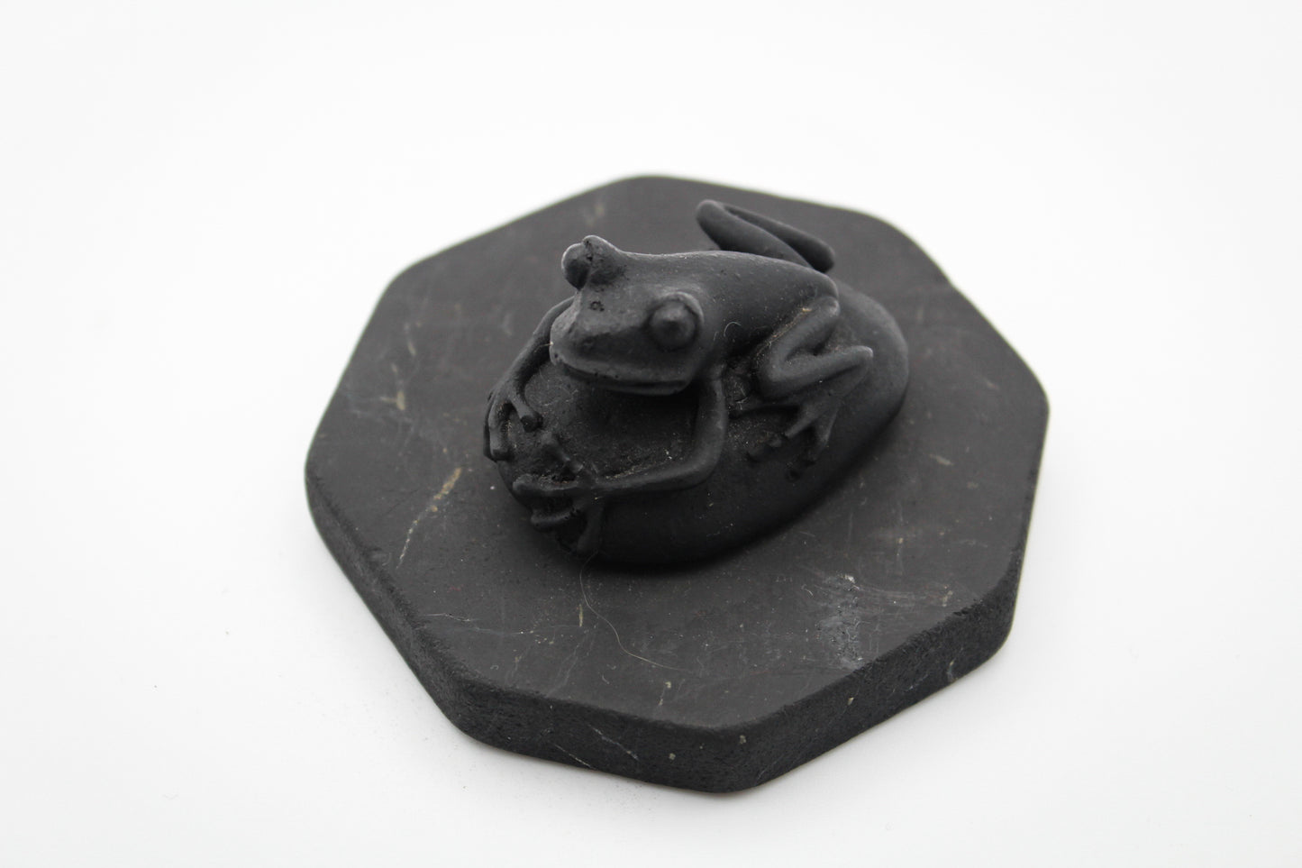 Shungite Frog On Pebble