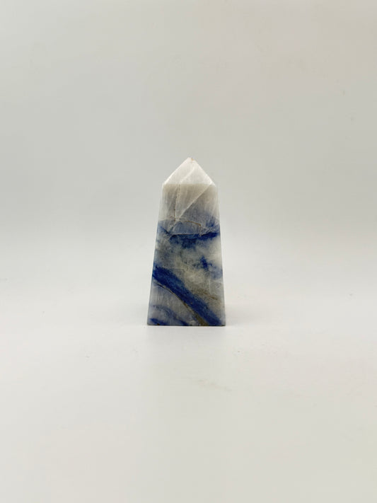 Afghanite Tower with four sides. Height of 2 3/4inches, width of 1 1/4 inches.