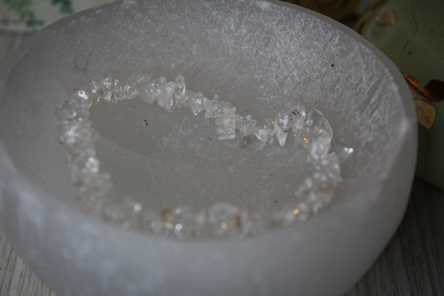 Clear Quartz Chip Bracelet