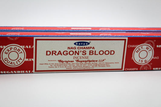 Incense with the scent of "dragons blood"