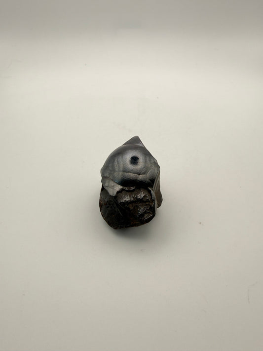 Small raw hematite specimen.