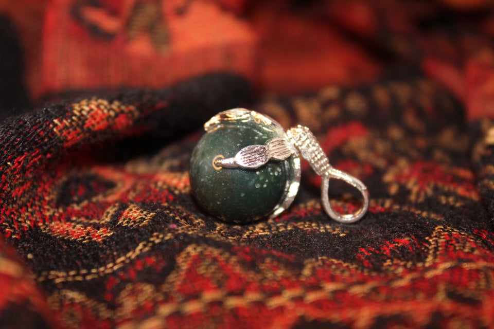 Moss agate pendant