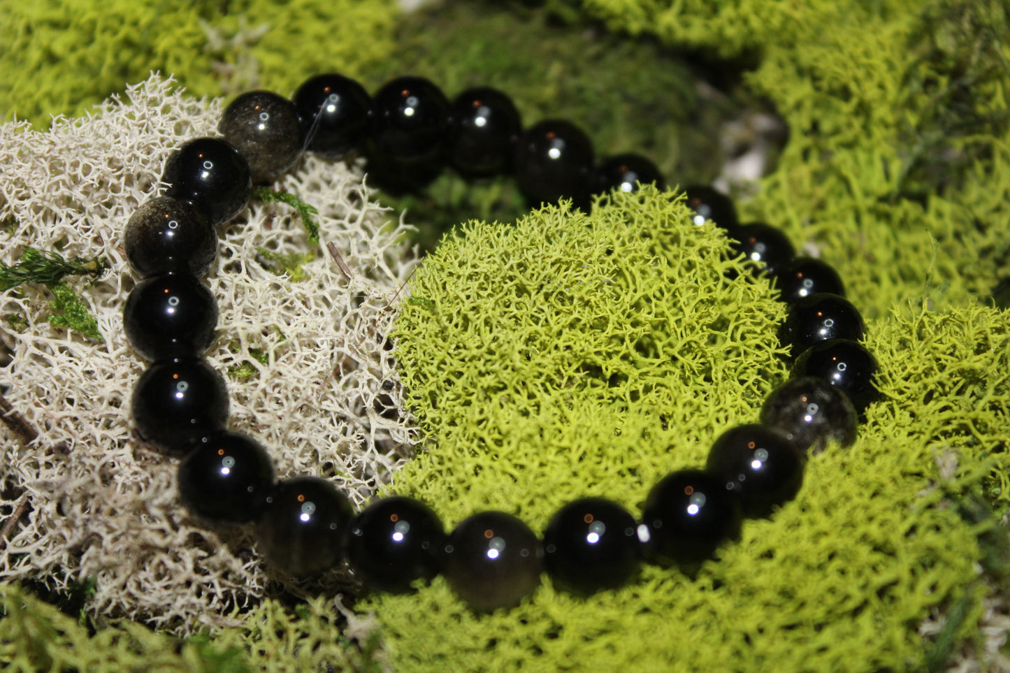 Silver Sheen Obsidian Bracelets