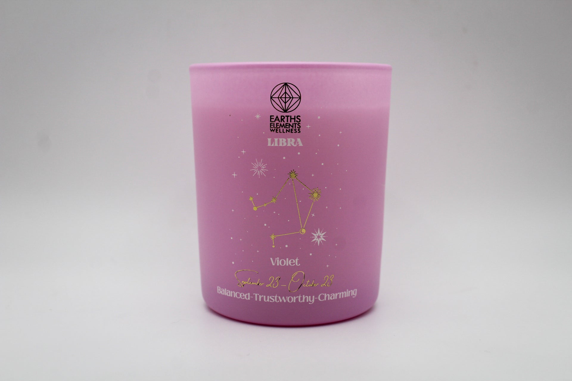 Libra zodiac candle.