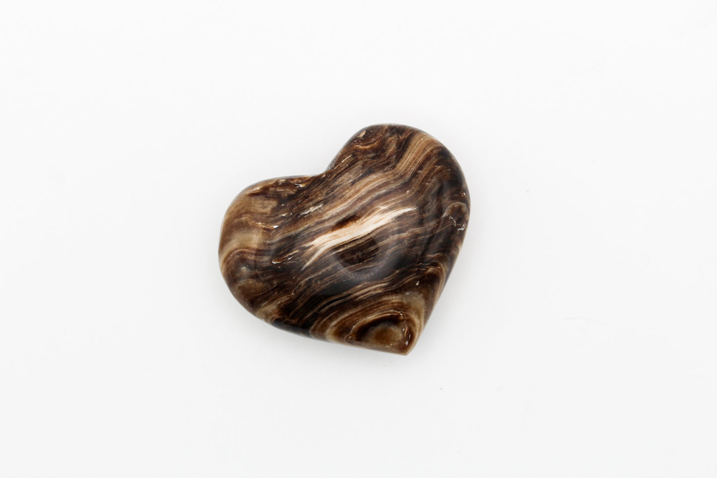 Chocolate Calcite Heart 1