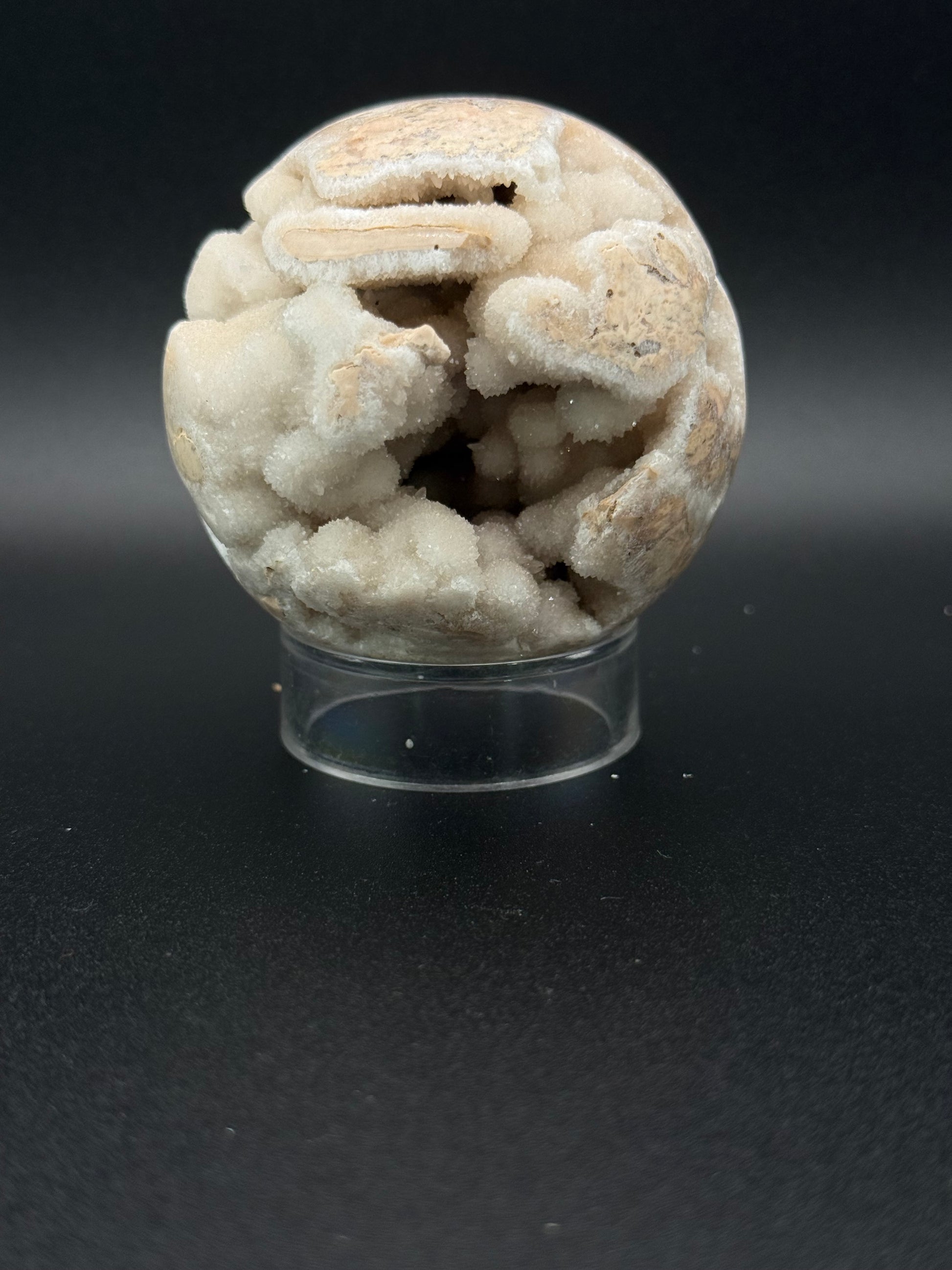 Sphere shaped Calcite crystal. 