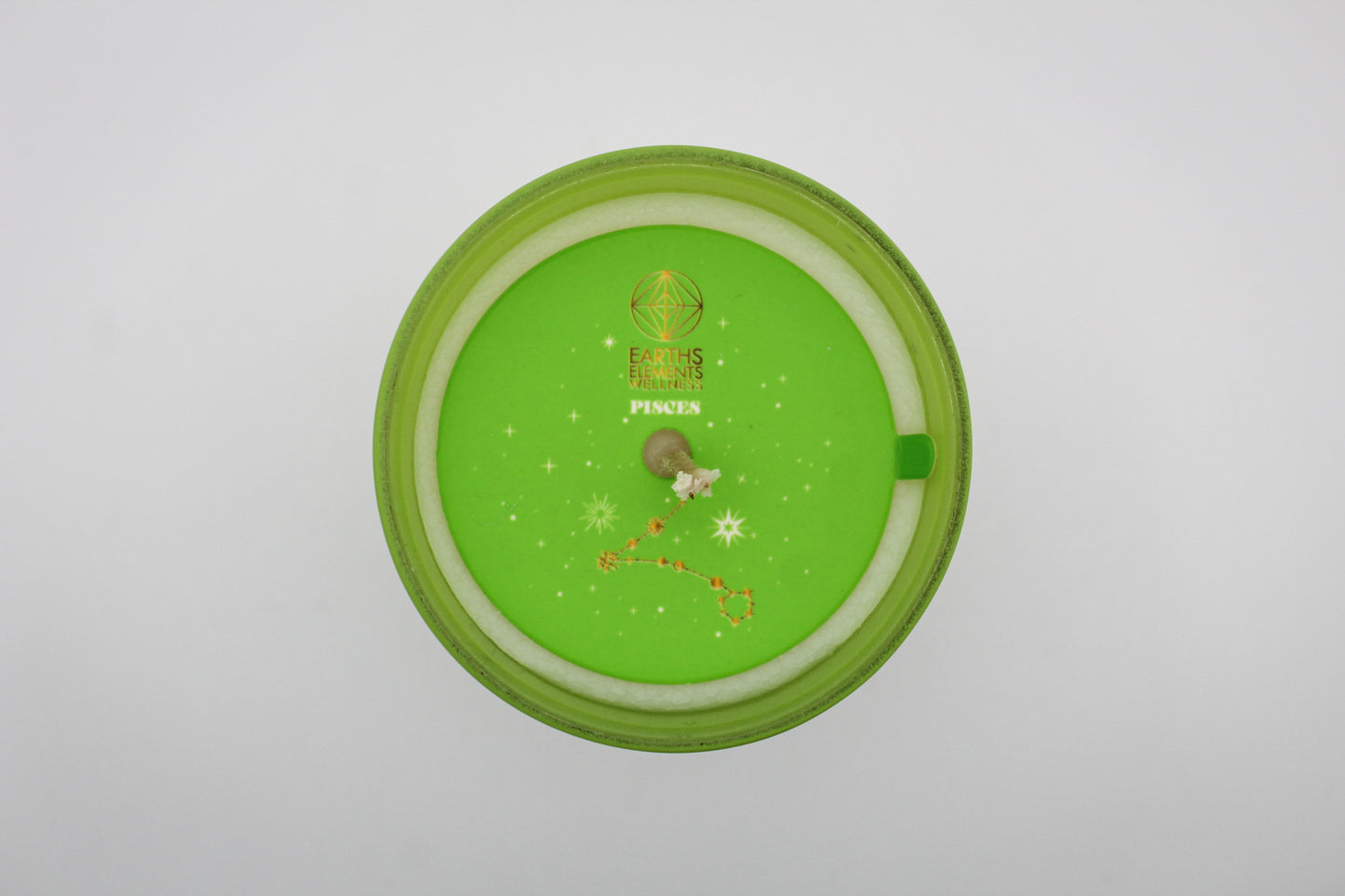 Pisces zodiac candle.
