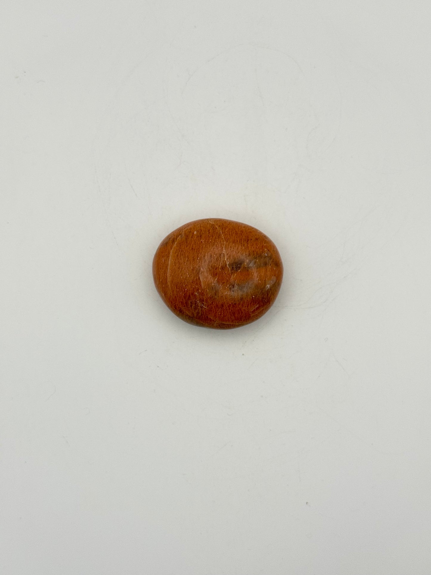 Polished Peach moonstone palm stone.