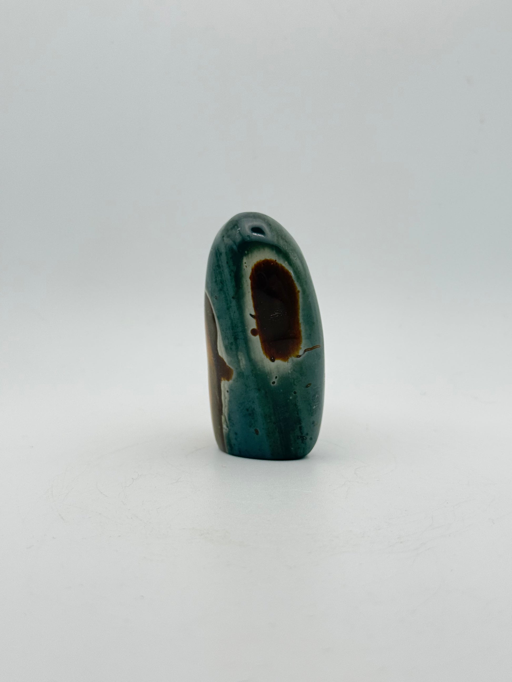 A polished polychrome jasper free from.