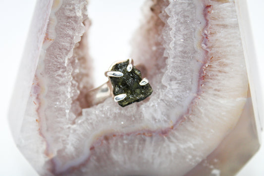 Moldavite Ring