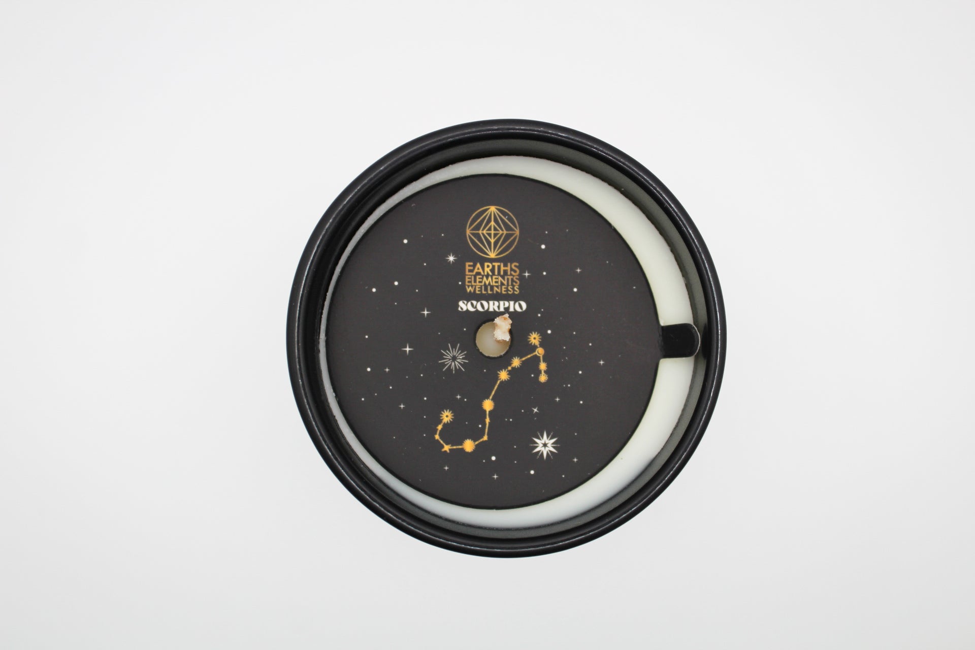 Scorpio zodiac candle.