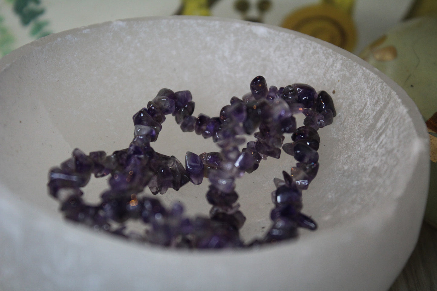 Amethyst Chip Bracelet