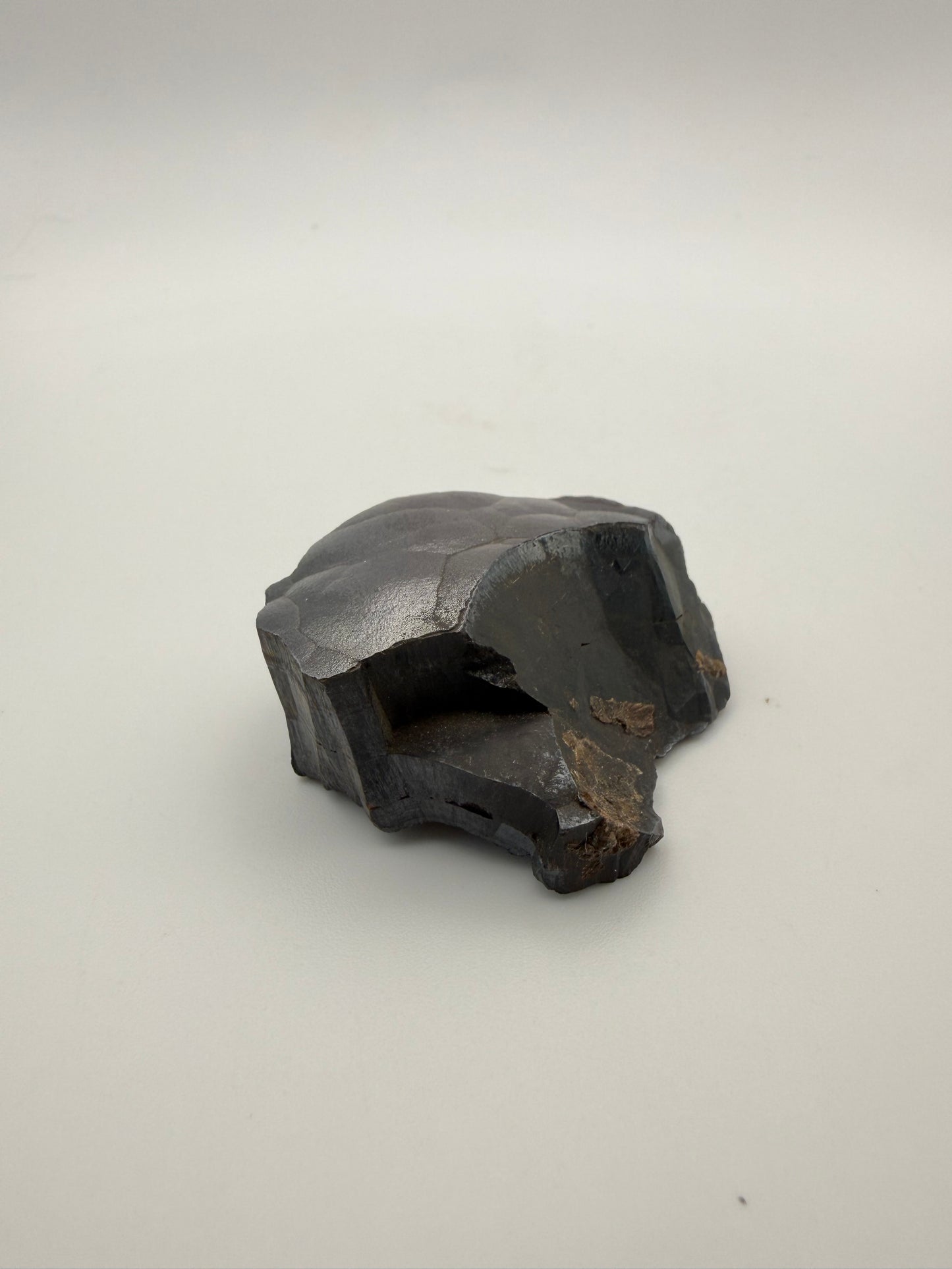 Small raw hematite specimen.
