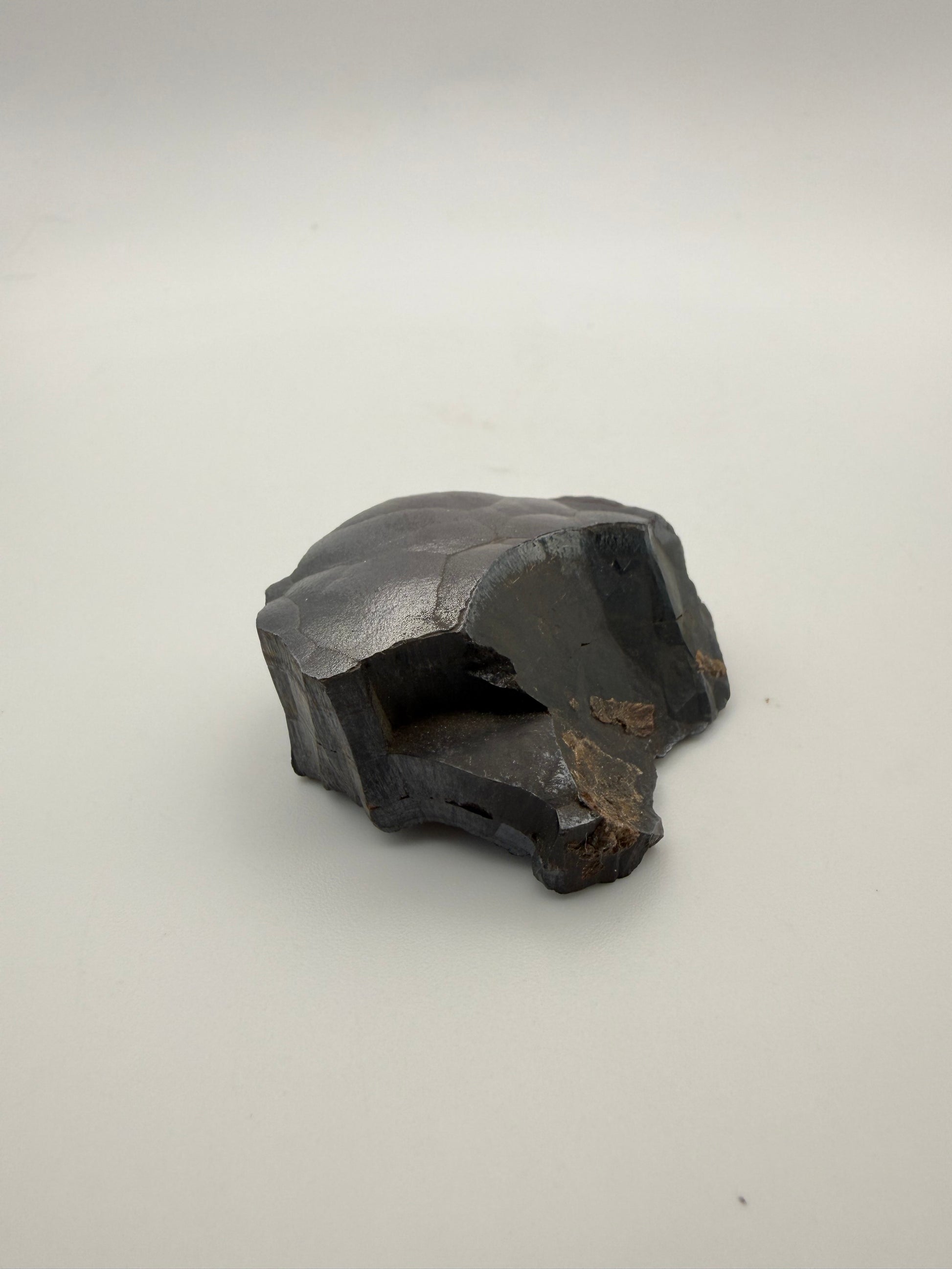 Small raw hematite specimen.