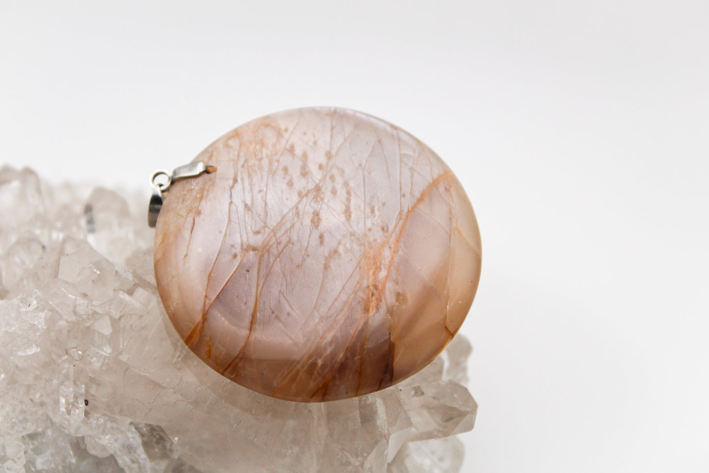 Peach Moonstone Pendant