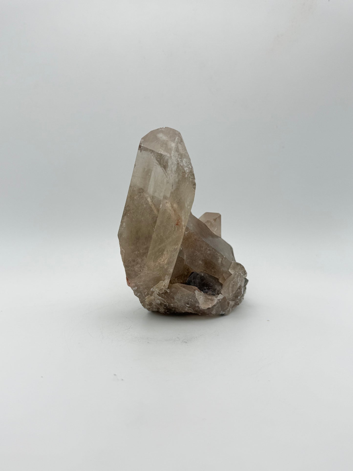 Smoky quartz cluster with good color and clarity.