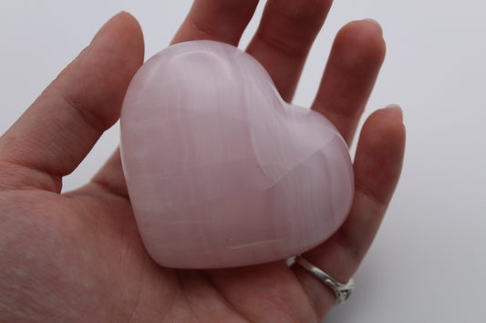Pink Calcite Heart 1
