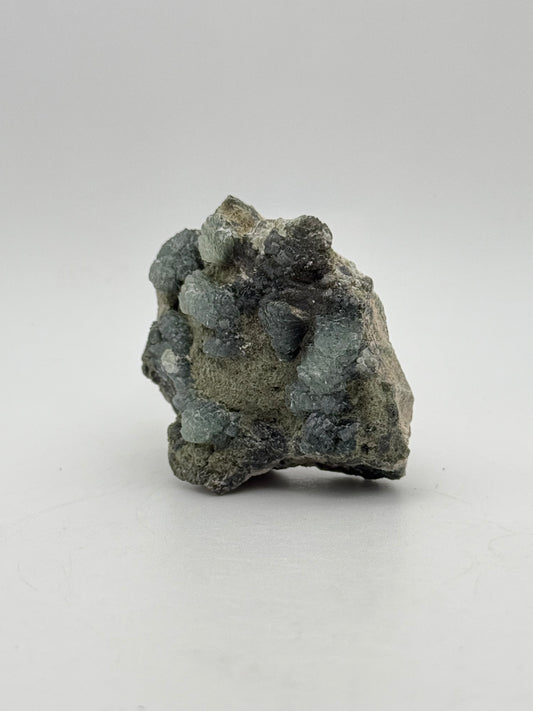 Raw prehnite specimen with amazing green color.