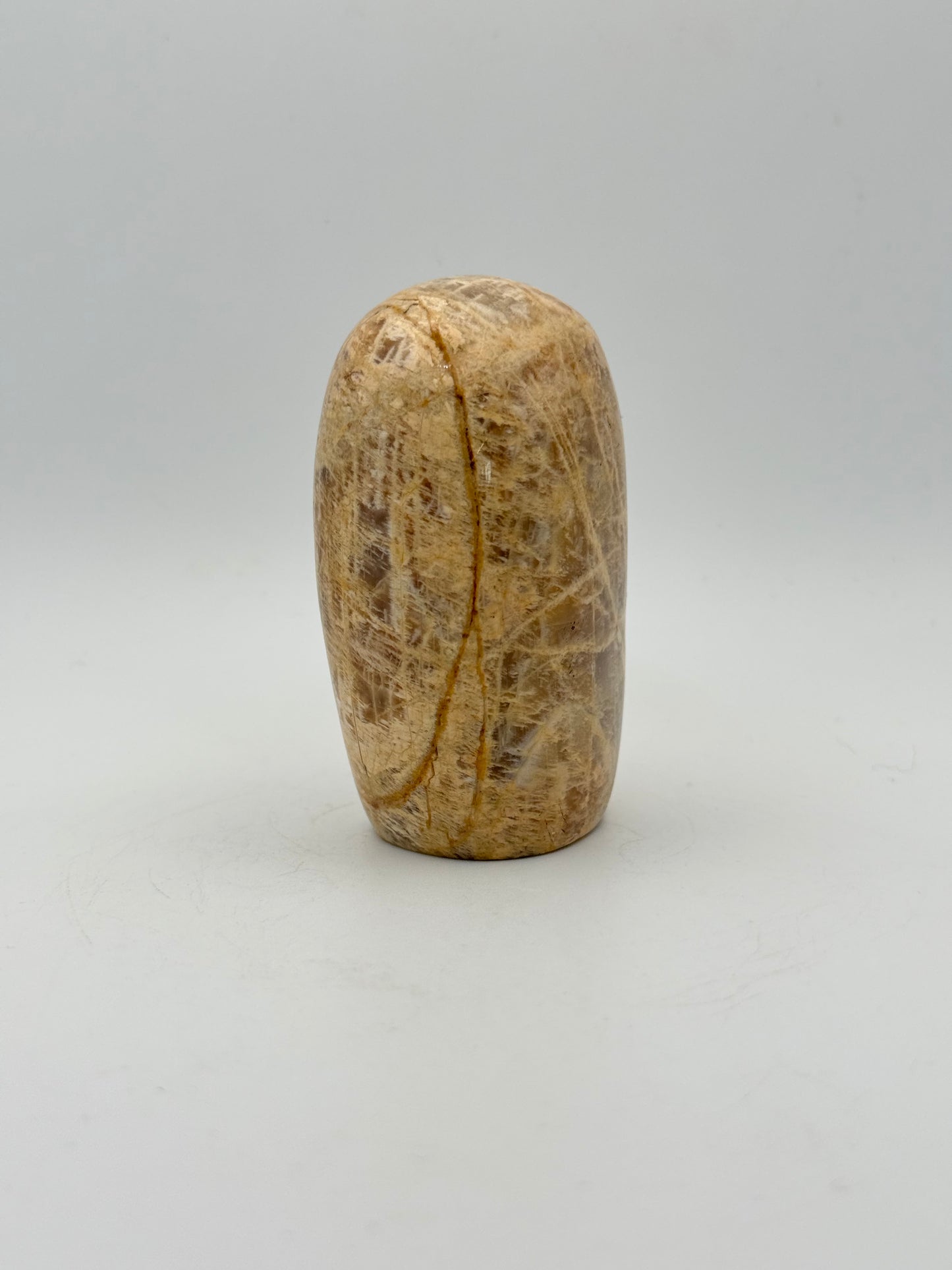 Polished yellow moonstone free form.