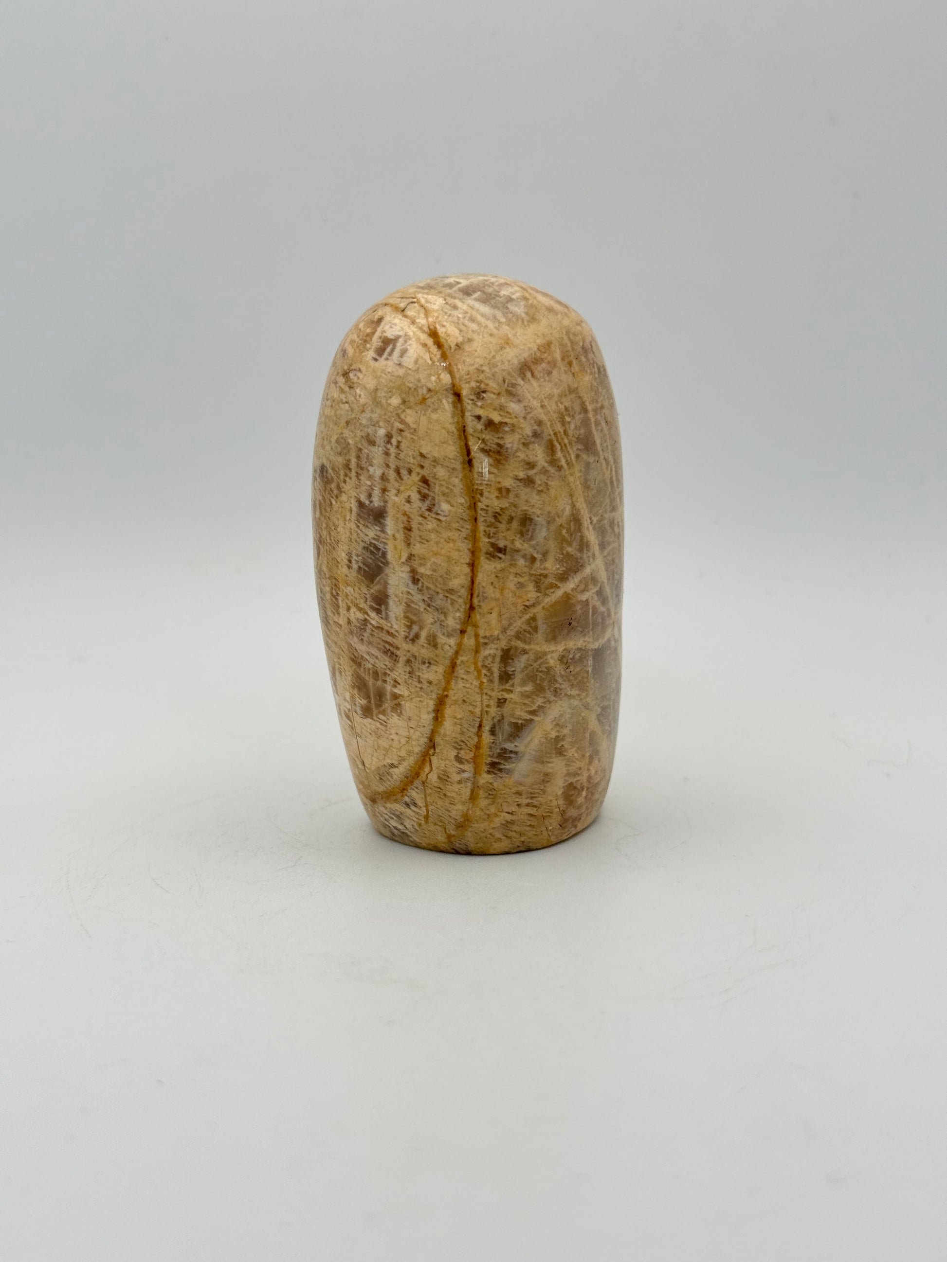 Polished yellow moonstone free form.