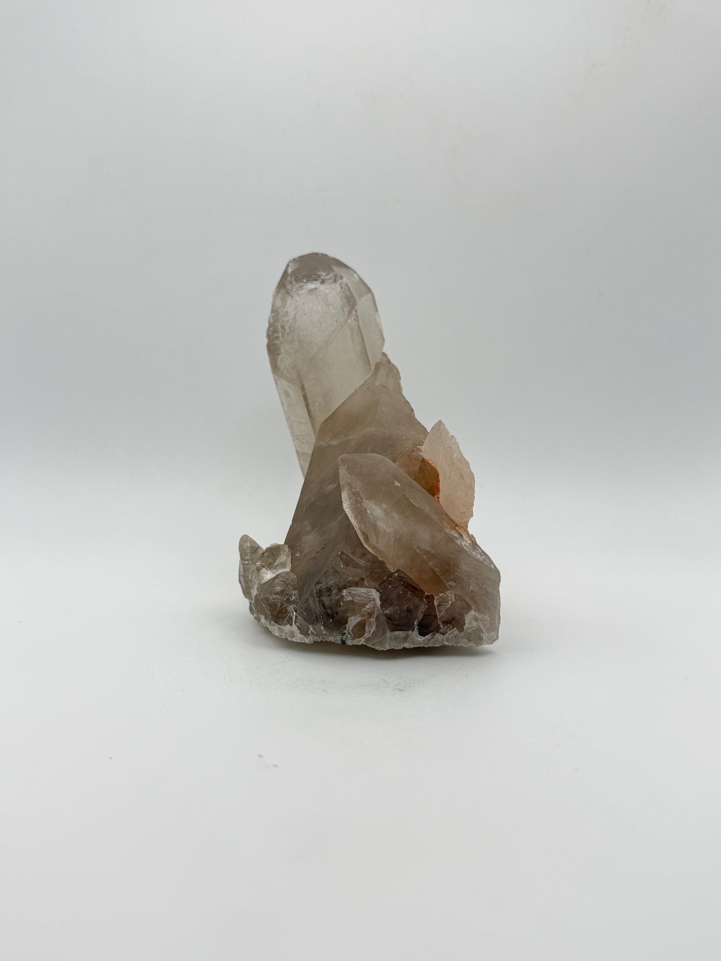 Smoky quartz cluster with good color and clarity.