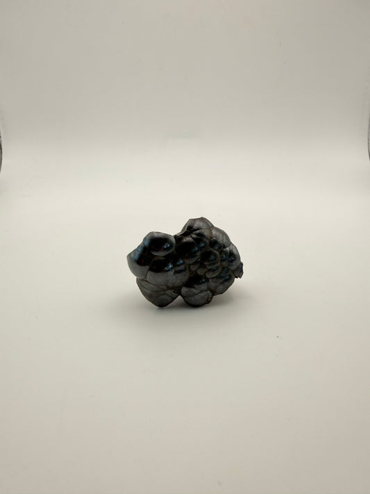 Small raw hematite specimen.