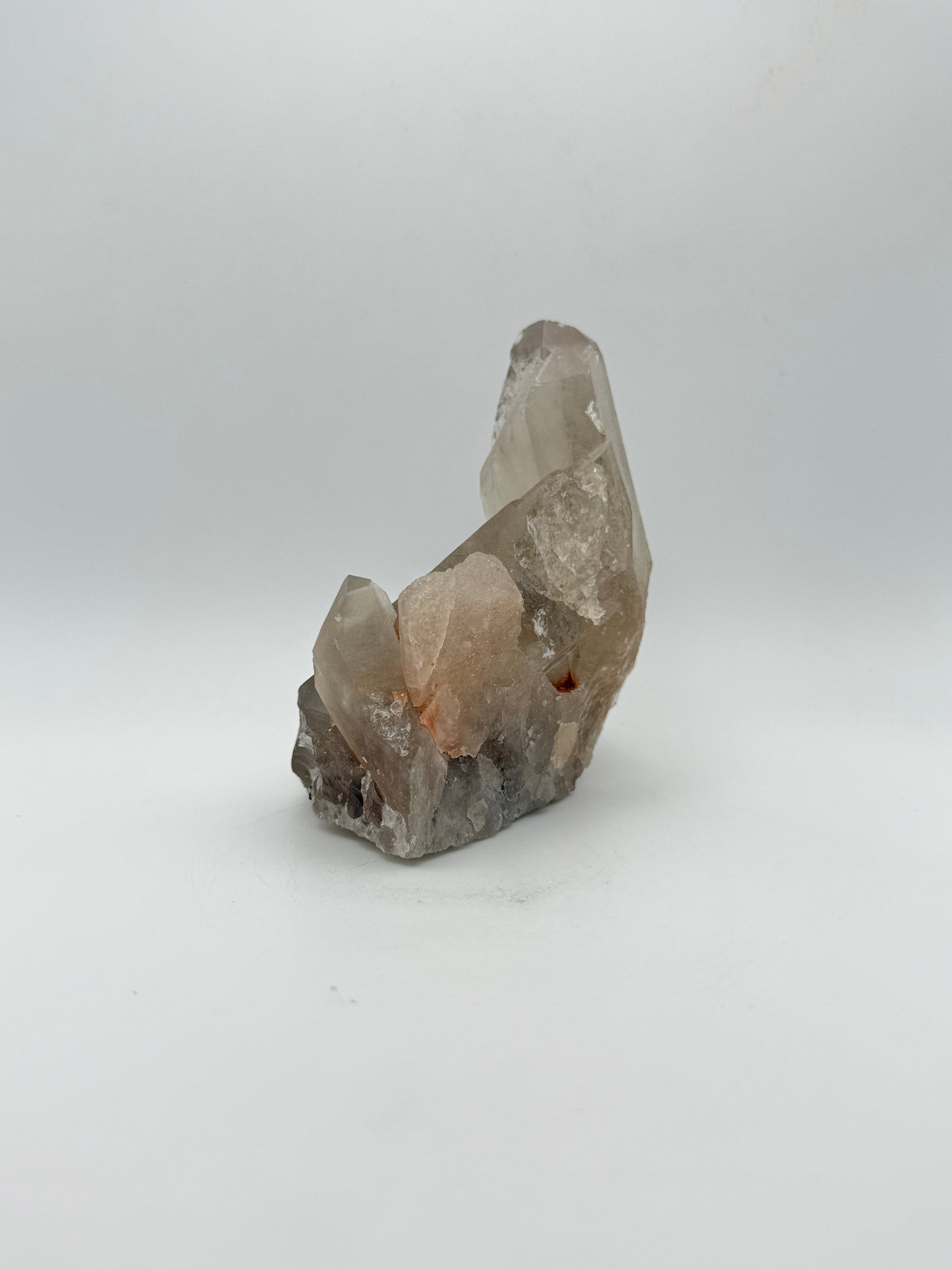 Smoky quartz cluster with good color and clarity.