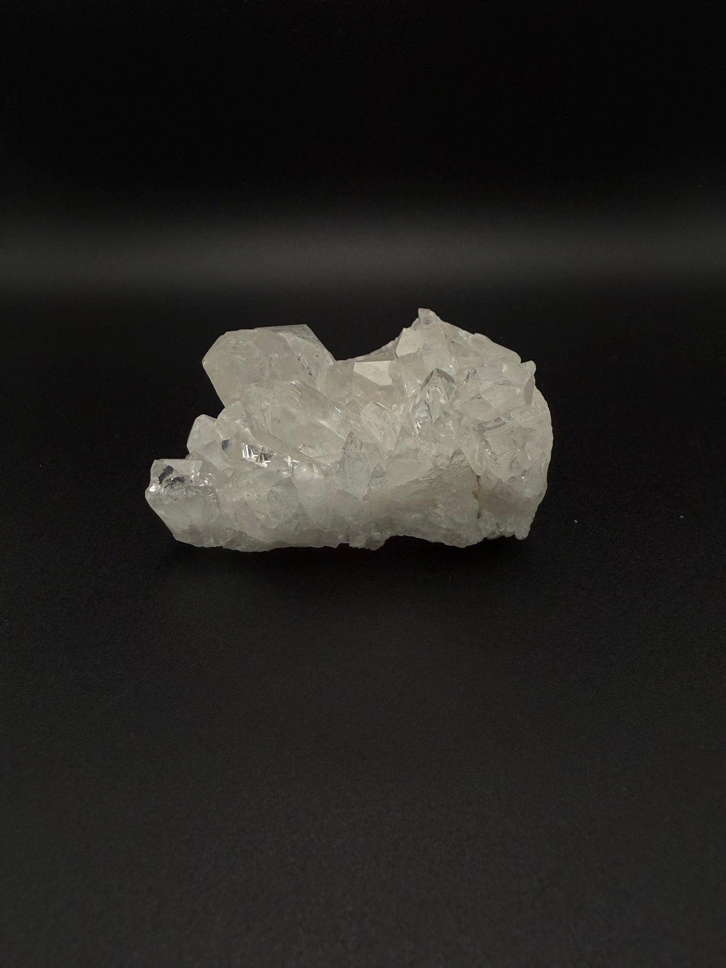 Clear Quartz crystal cluster specimen.