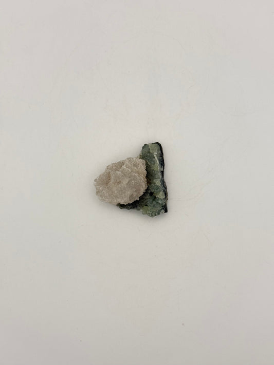 Raw prehnite specimen with amazing green color.