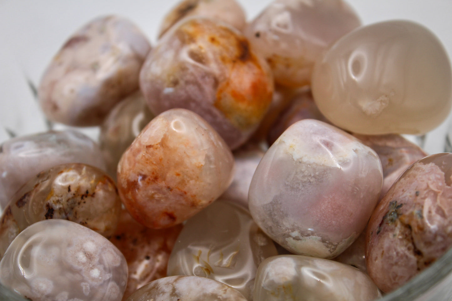 Flower Agate Tumble