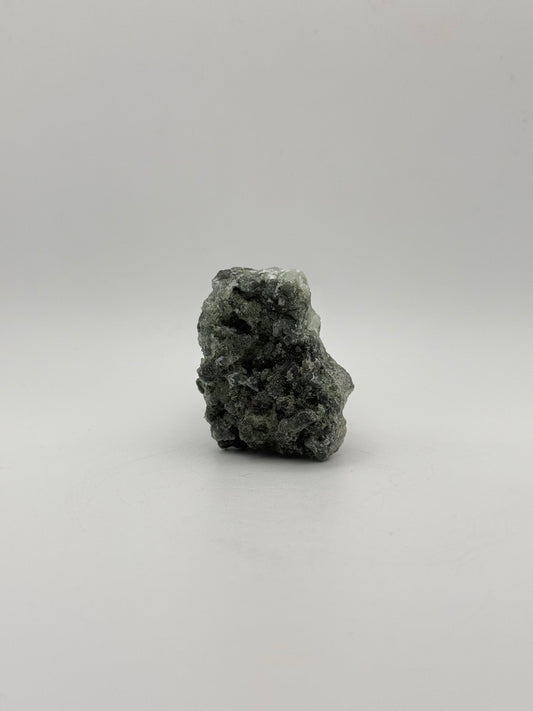 Raw prehnite specimen with amazing green color.