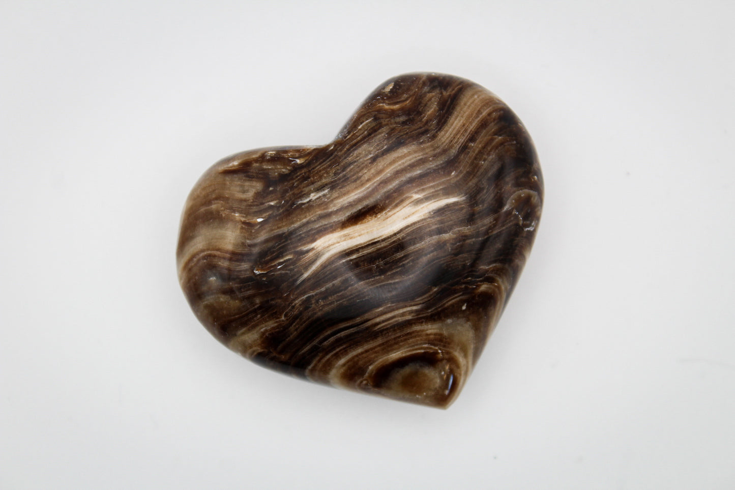 Chocolate Calcite Heart 1