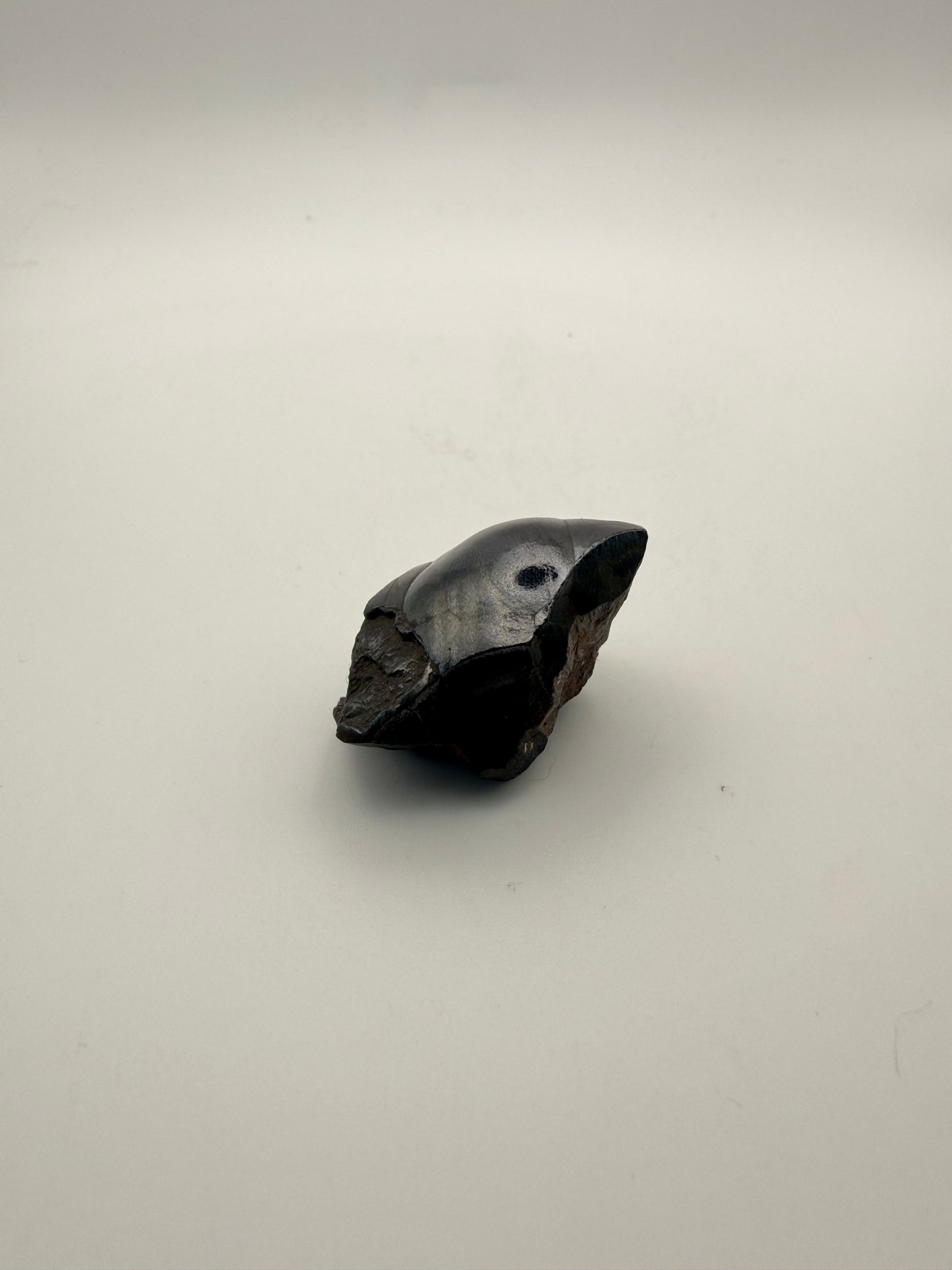 Small raw hematite specimen.