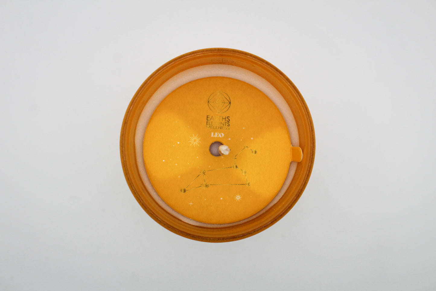 Leo zodiac candle.