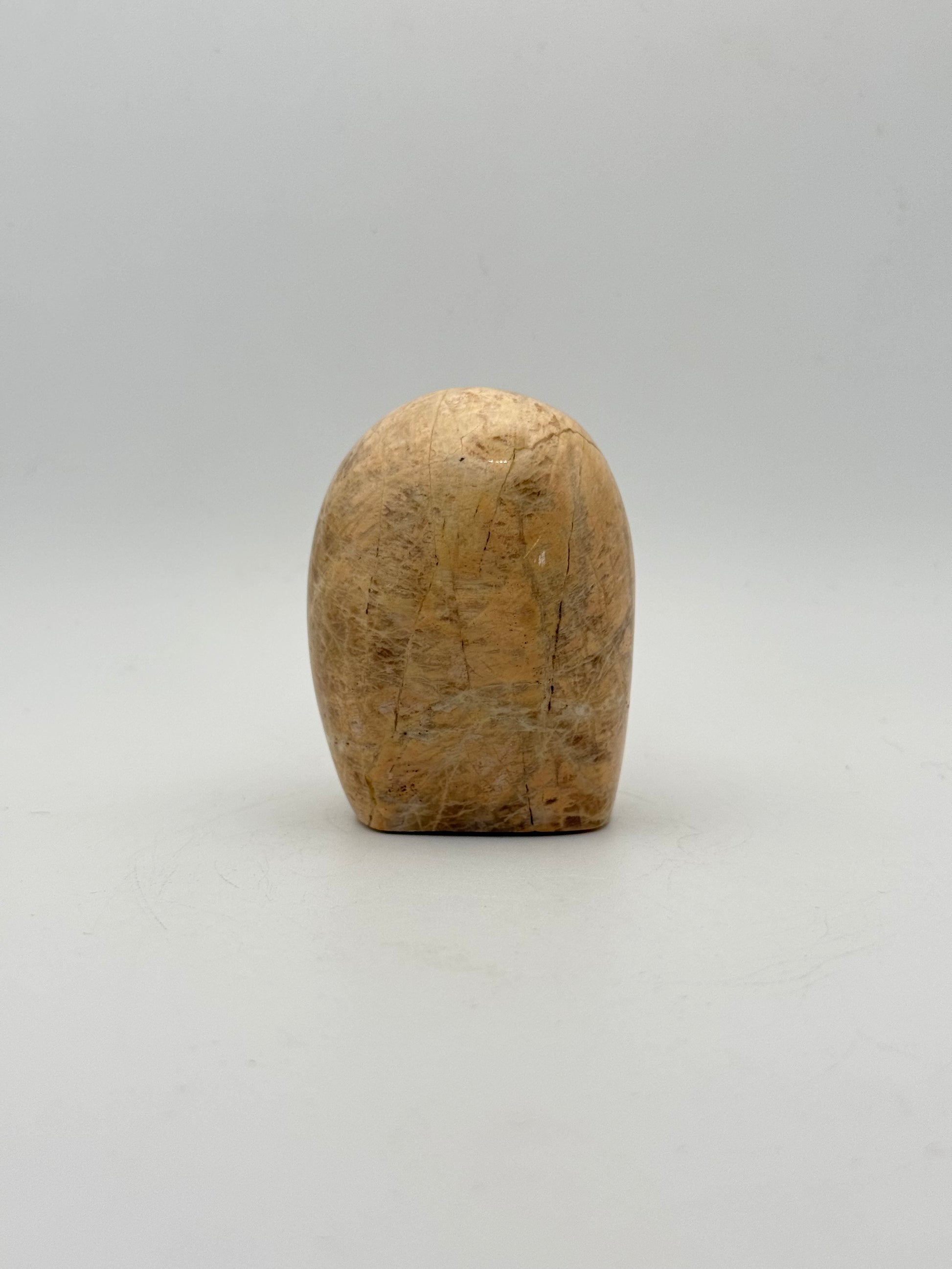 Polished yellow moonstone free form.