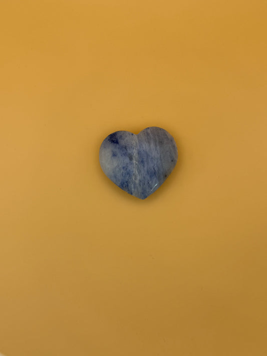 Afghanite heart-shaped stone. Approximately 1 7/8inches by 1 3/4inches big