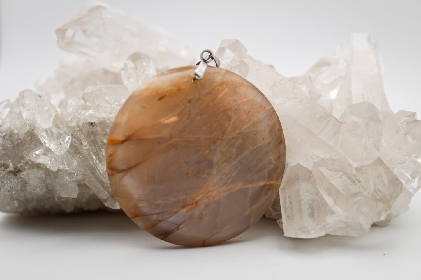 Peach Moonstone Pendant