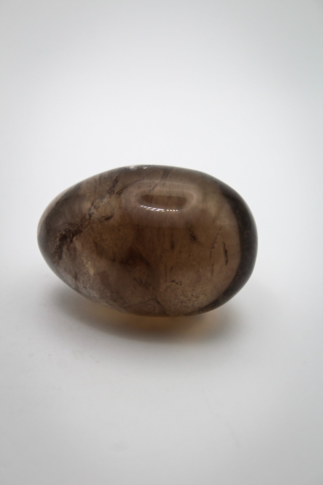 Smoky quartz egg