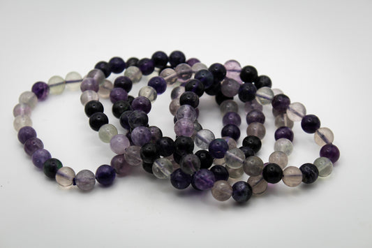 Purple Fluorite Bracelet