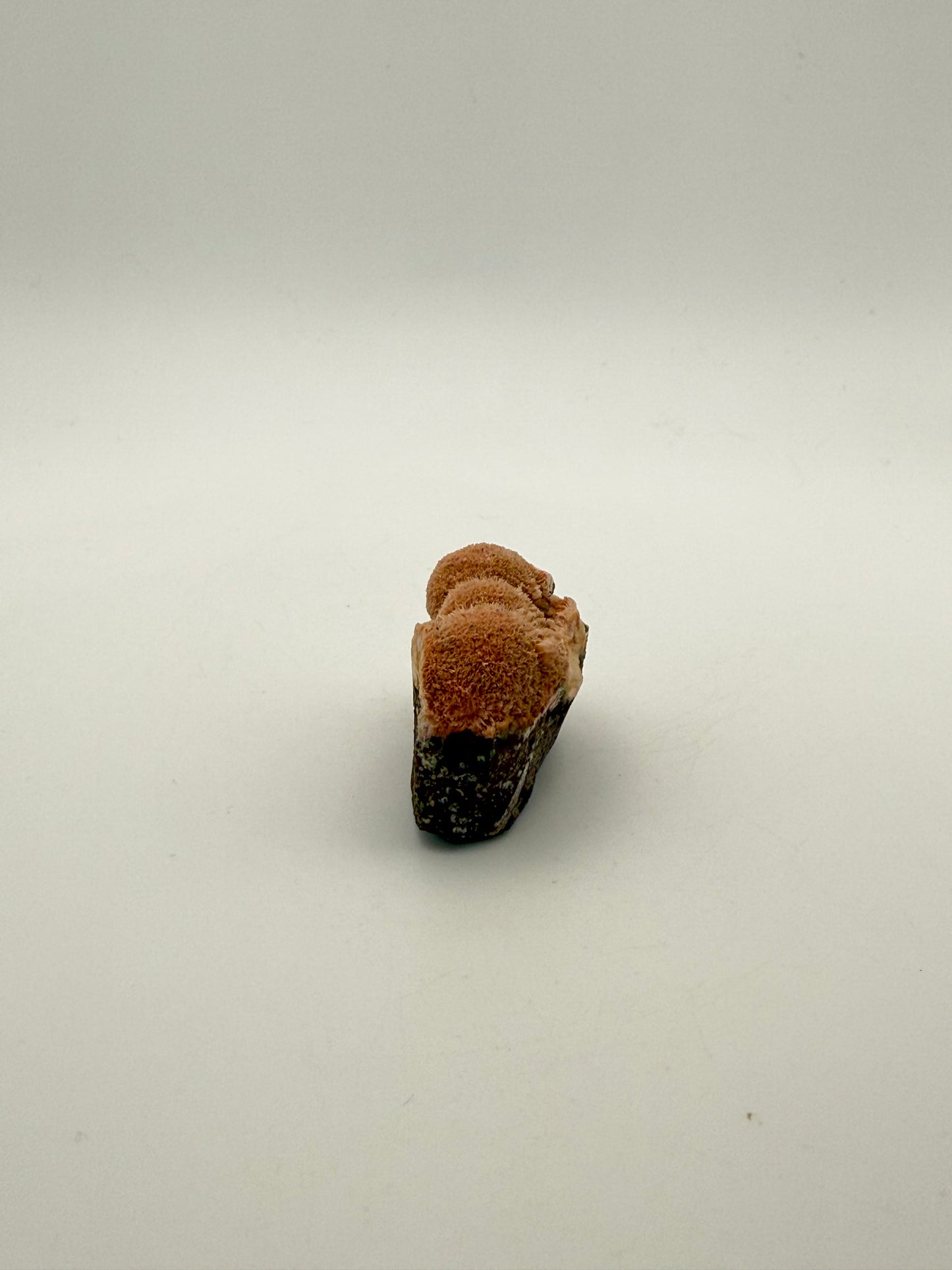 Raw Messolite crystal.