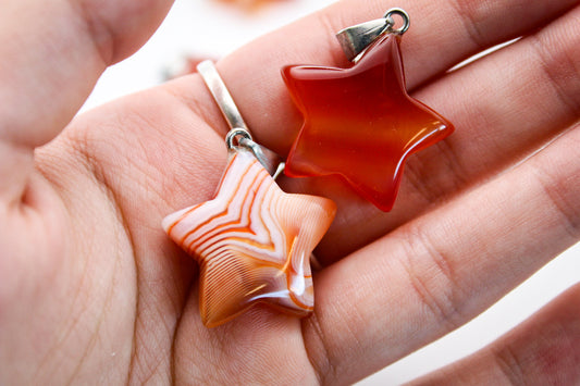 Carnelian Star Pendant